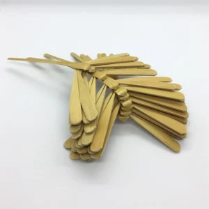 Set of 10 unpainted bamboo dragonflies — natural bamboo grain